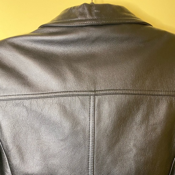 Wilson’s Leather Genuine Leather Black Button Down Women’s Jacket Size M - Picture 9 of 13